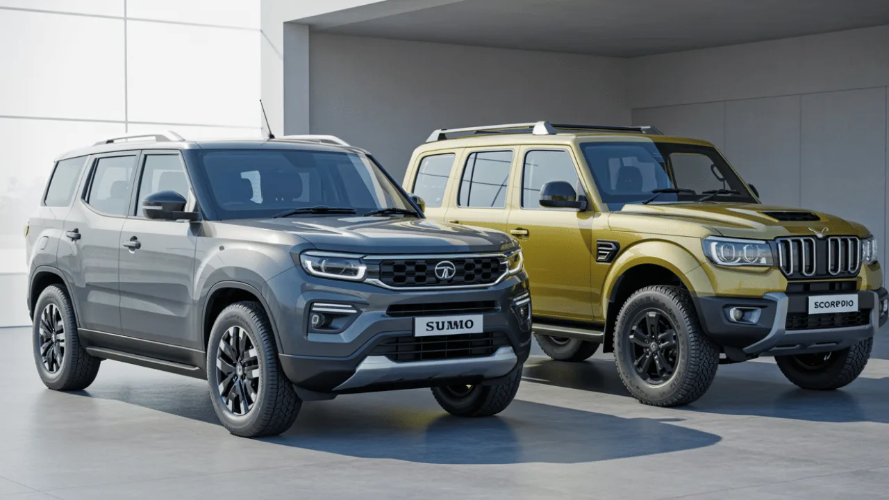 tata sumo vs mahindra scorpio